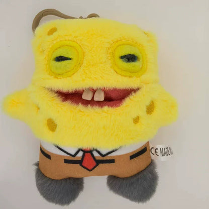 Fuggler Spongebob Squarepants Patrick Star Series Plush Toys Little Monsters Funny Ugly Monster Tooth Keychain Pendant Hot Gifts