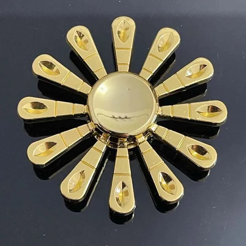 Gold Fingertip Gyro Toys(10) Creativity Hand Spinner Zinc Alloy Metal Fidget King of Glory Weapon Series Kids Stress Funny Toys