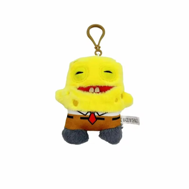 Fuggler Spongebob Squarepants Patrick Star Series Plush Toys Little Monsters Funny Ugly Monster Tooth Keychain Pendant Hot Gifts