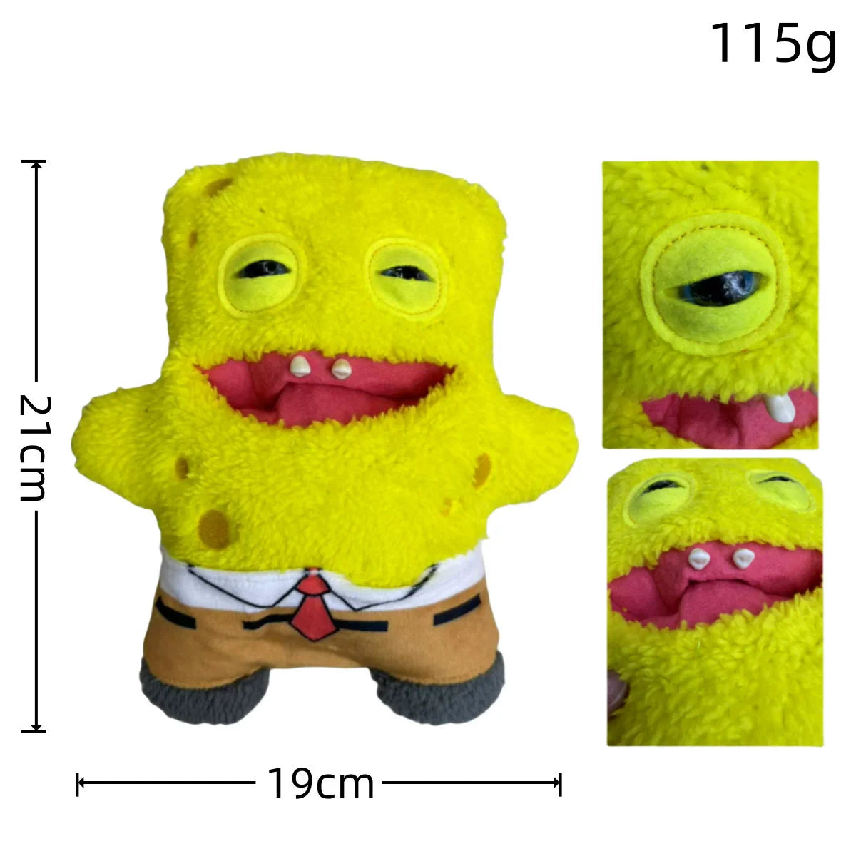 HOT Fuggler Spongebob Squarepants Patrick Star Series Plush Toy Little Monsters Funny Ugly Monster Tooth Birthday Christmas Gift
